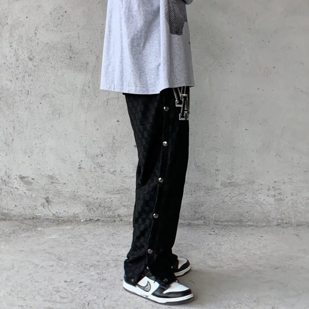 VA Button Side Joggers Pants