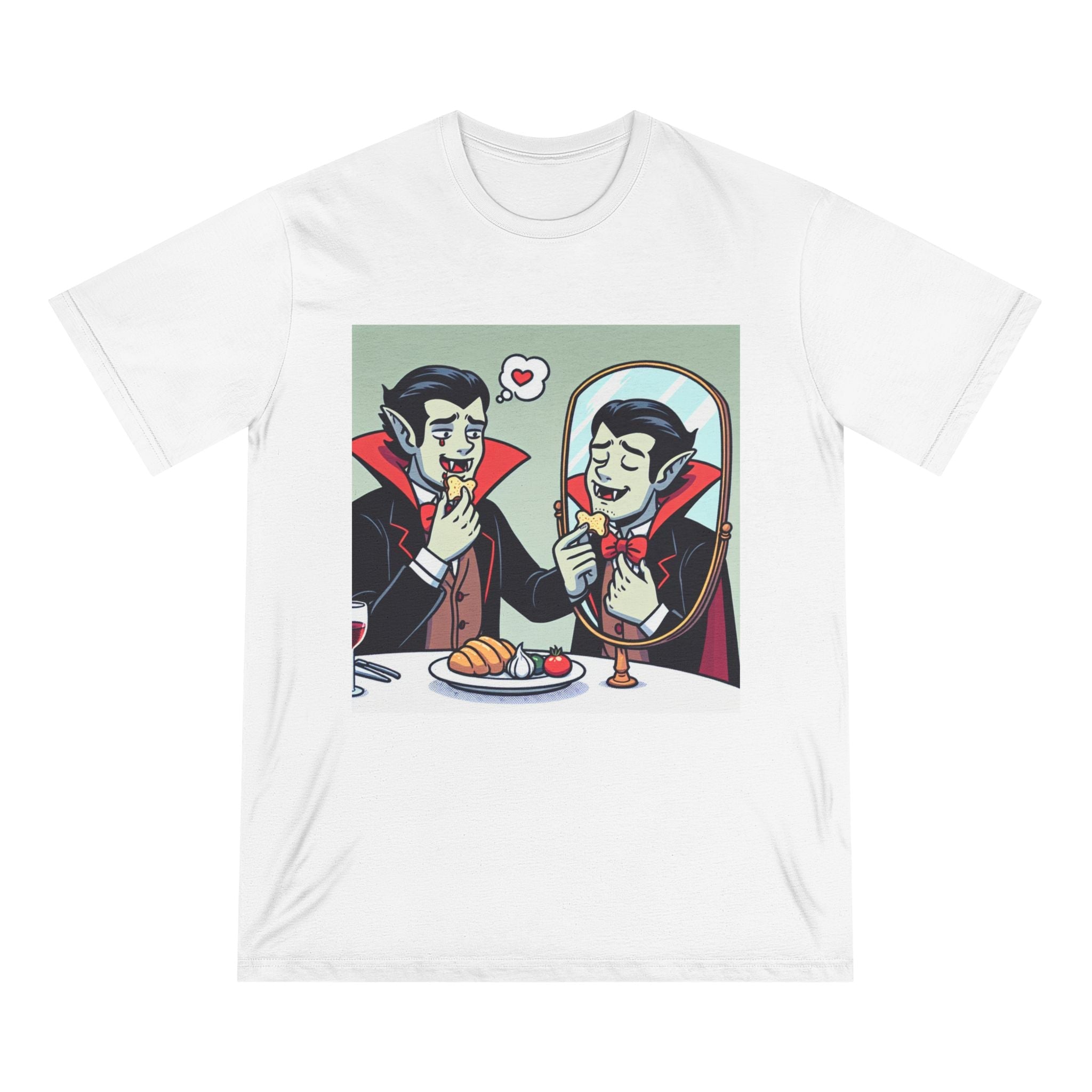 Vampire Humor T Shirt Mystic Moonlight Madness White / XS