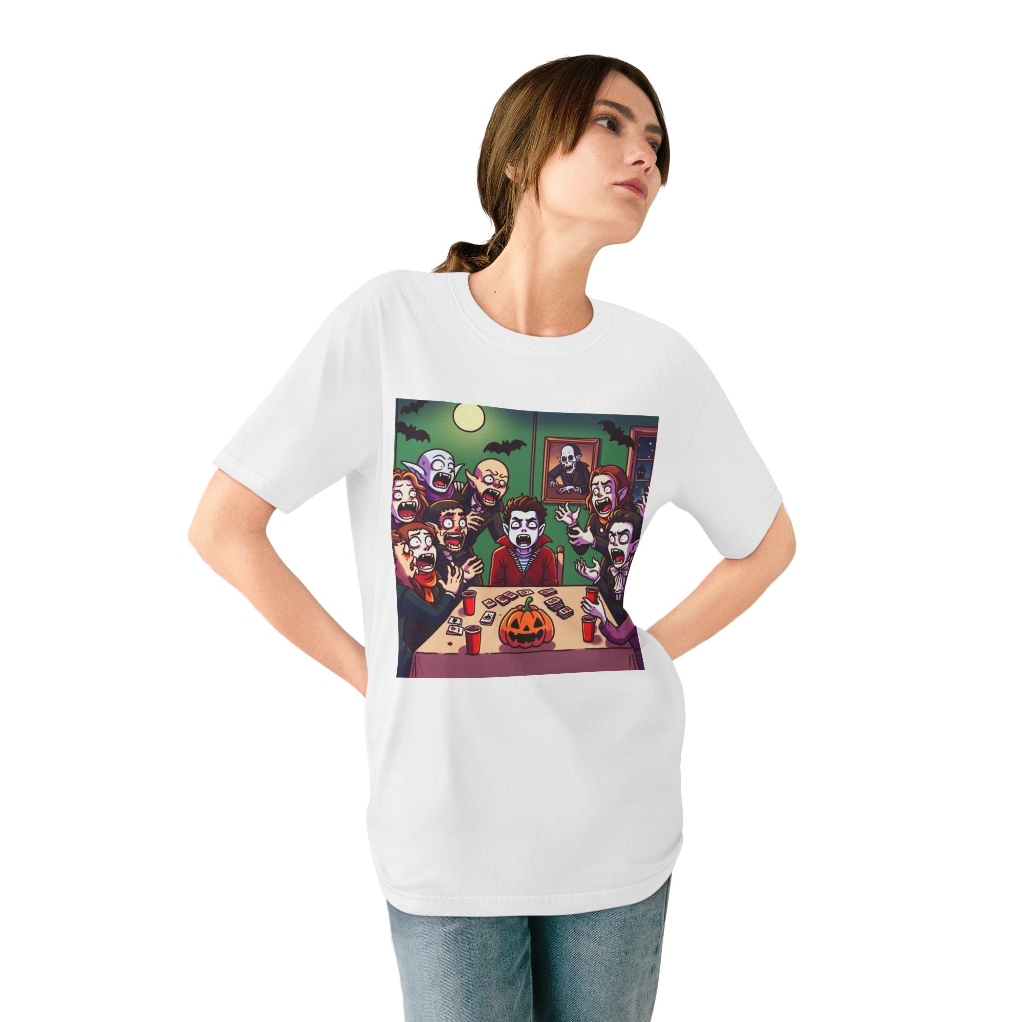 Vampires Playing Charades T Shirt with Mystical Moonlight