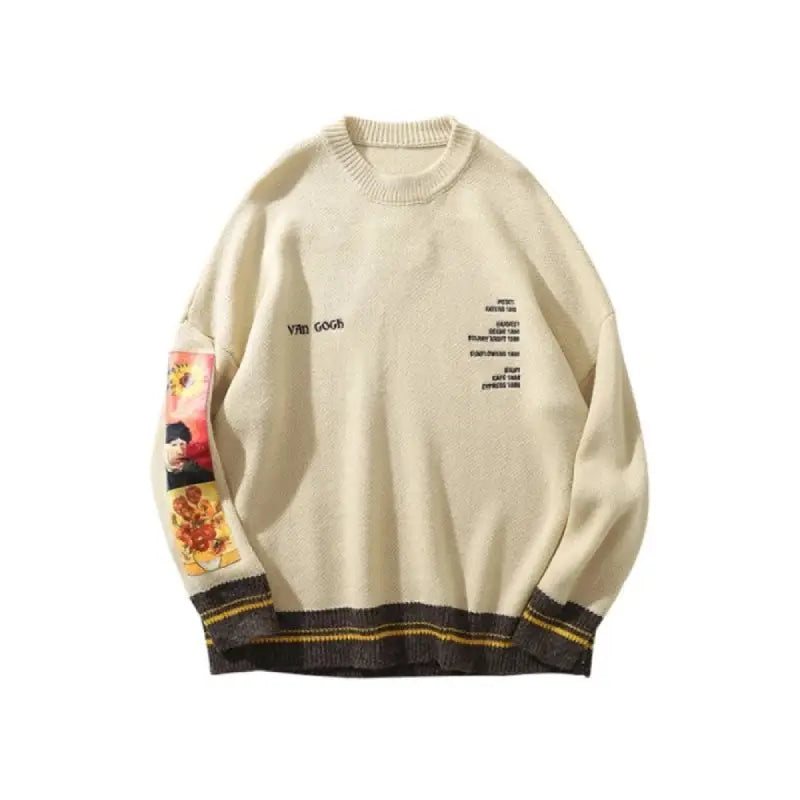 Van Gogh Art Lover Sweater - Beige / M