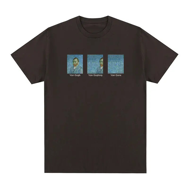 Van Gogh Going Gone T-shirt - Dark chocolate / S - T-Shirt
