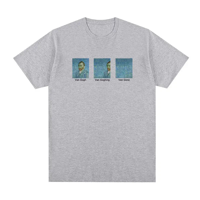 Van Gogh Going Gone T-shirt - Light Grey / S - T-Shirt