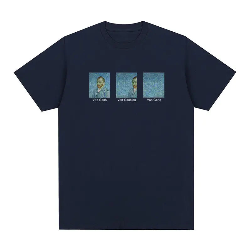 Van Gogh Going Gone T-shirt - Navy Blue / S - T-Shirt
