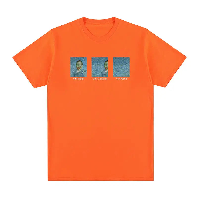 Van Gogh Going Gone T-shirt - Orange / S - T-Shirt
