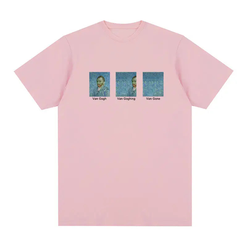 Van Gogh Going Gone T-shirt - Pink / S - T-Shirt