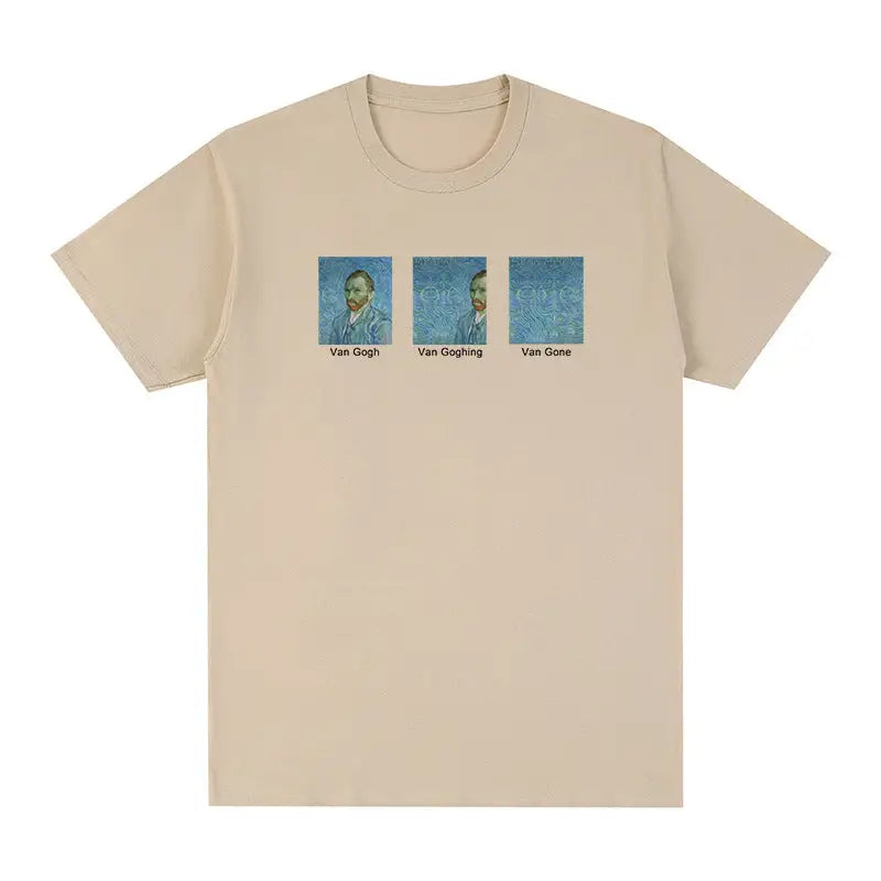 Van Gogh Going Gone T-shirt - Sand color / S - T-Shirt