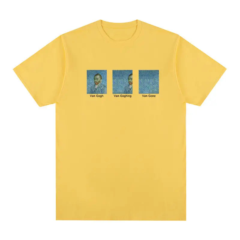 Van Gogh Going Gone T-shirt - Yellow / S - T-Shirt