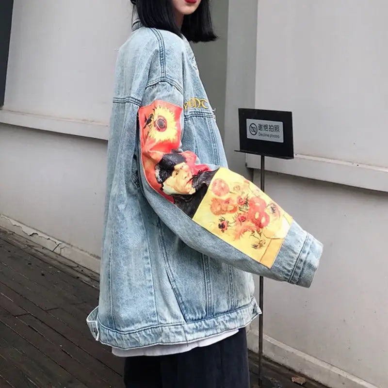 Van Gogh Vintage Denim Jacket - Jackets