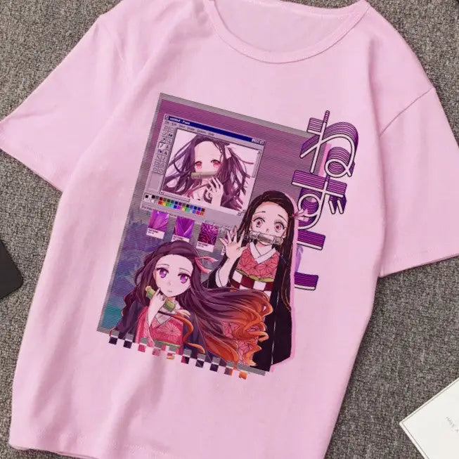 Vaporwave Aesthetic Cool Print T-Shirt - Purple 2 / S