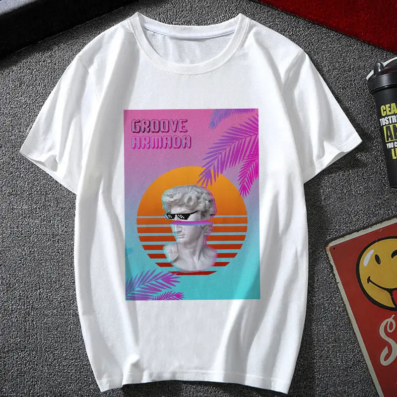 Vaporwave David Collections T-shirt - T9400 / S - T-Shirt