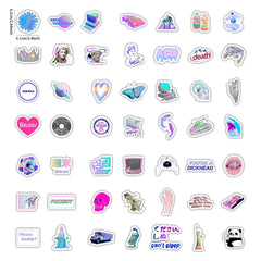 Vaporwave Laser, waterproof stickers