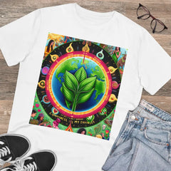 Vegan Art Travel Bags with Peace and Love Design