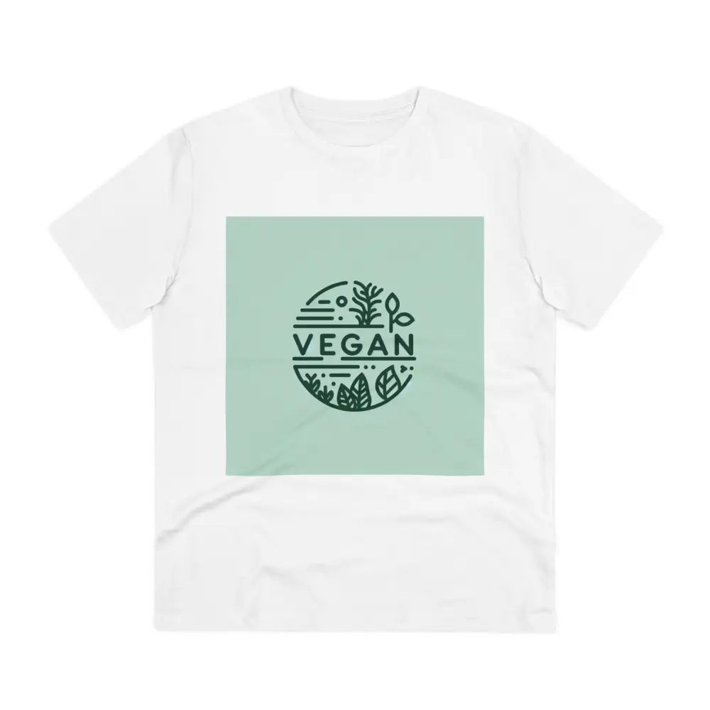 Vegan-Themed Minimalist T-Shirt in Green