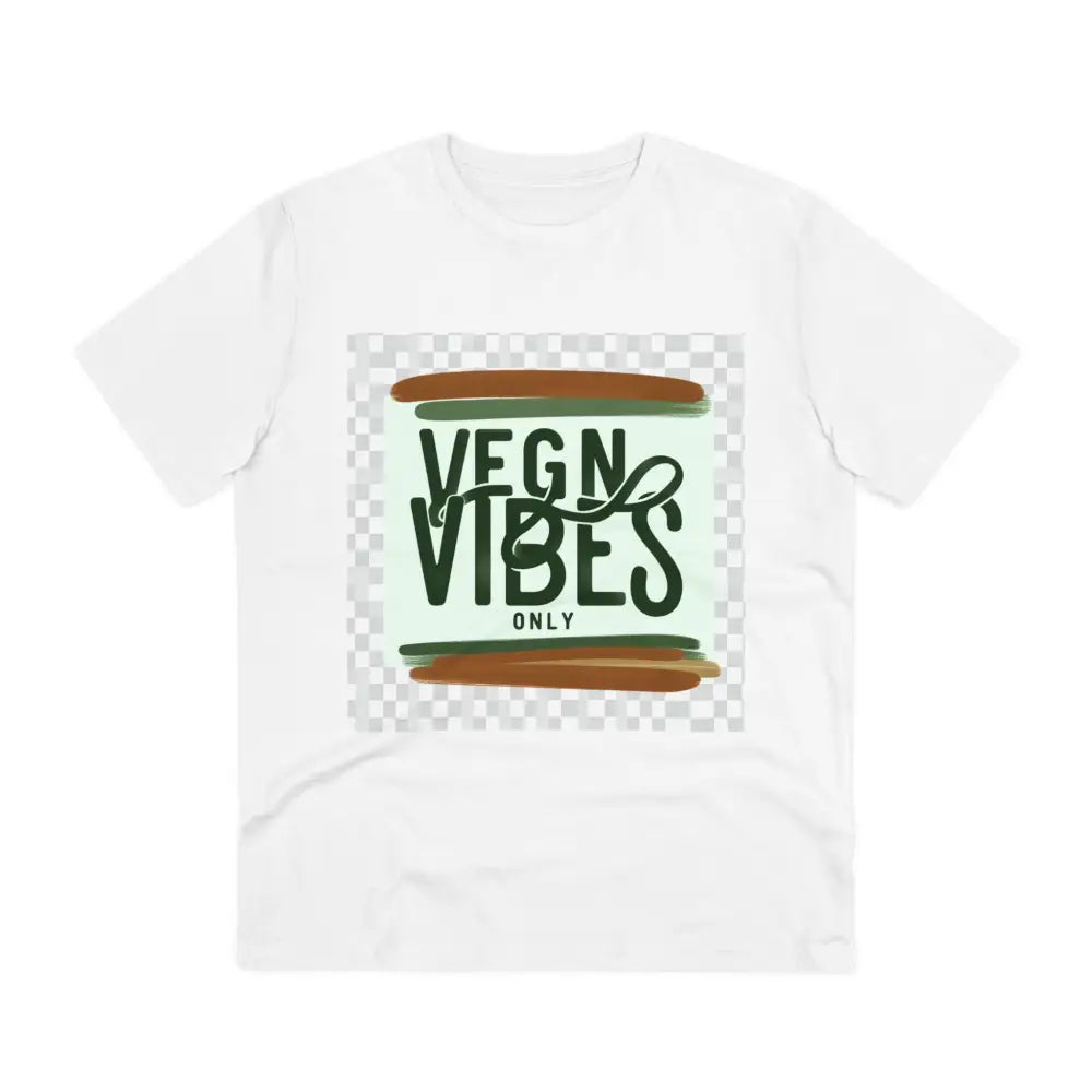 Vegan Vibes T Shirt with Casual Minimalist Logo
