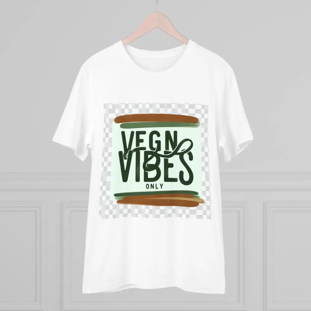 Vegan Vibes T Shirt with Casual Minimalist Logo