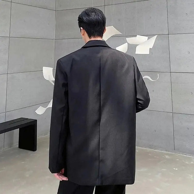 Versatile Embroidered Lapel Suit Coat for Trendy Elegance