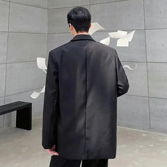 Versatile Embroidered Lapel Suit Coat for Trendy Elegance