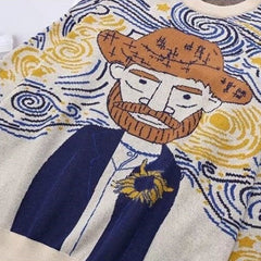 Vincent van Gogh Knitted Sweater - Beige / One Size