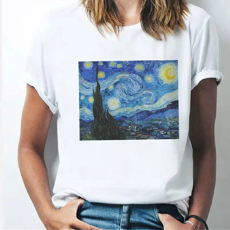 Vincent Van Gogh Starry Night T-Shirt - T-shirts