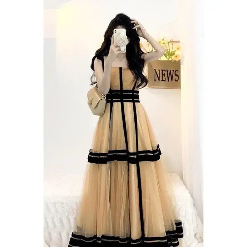 Vintage A-line Long Dress