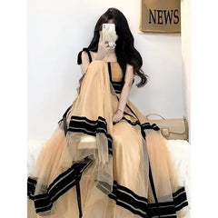 Vintage A-line Long Dress