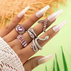 Vintage Adjustable Finger Ring Set for Everyday Wear