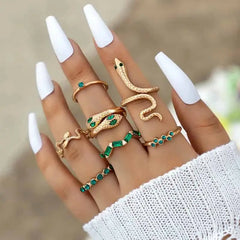Vintage Adjustable Finger Ring Set for Everyday Wear