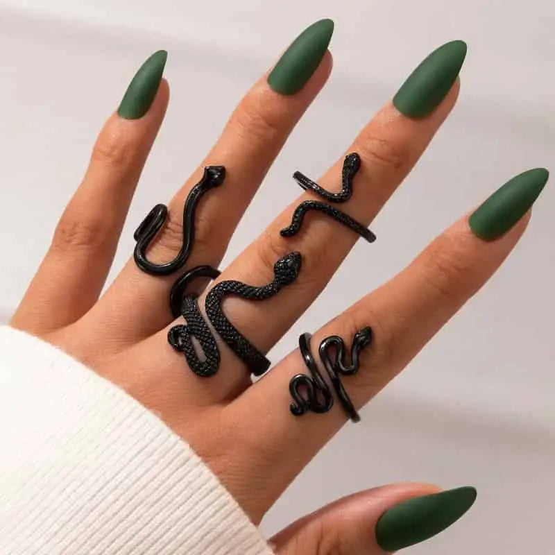 Vintage Adjustable Finger Ring Set for Everyday Wear