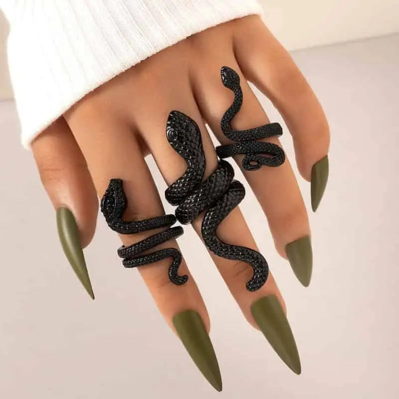 Vintage Adjustable Finger Ring Set for Everyday Wear