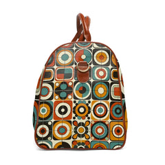 Vintage-Designed Area Travel Bags with Lively Geometric