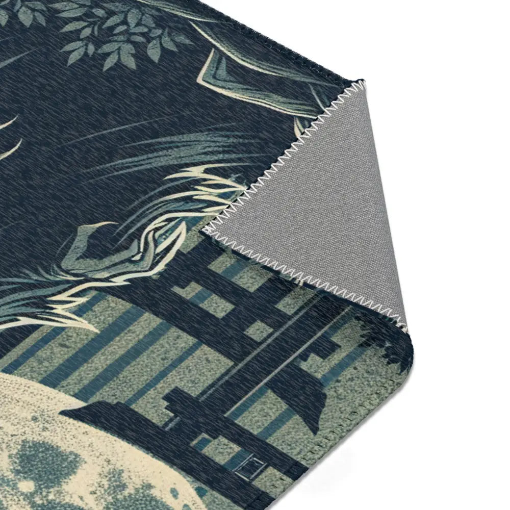 Vintage-Inspired Yokai Area Rug Japan’s Mystical Folklore