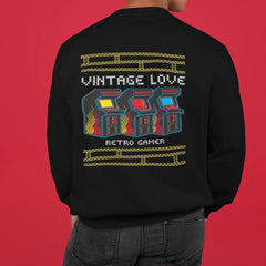 Vintage Love, Retro Gamer Sweatshirt