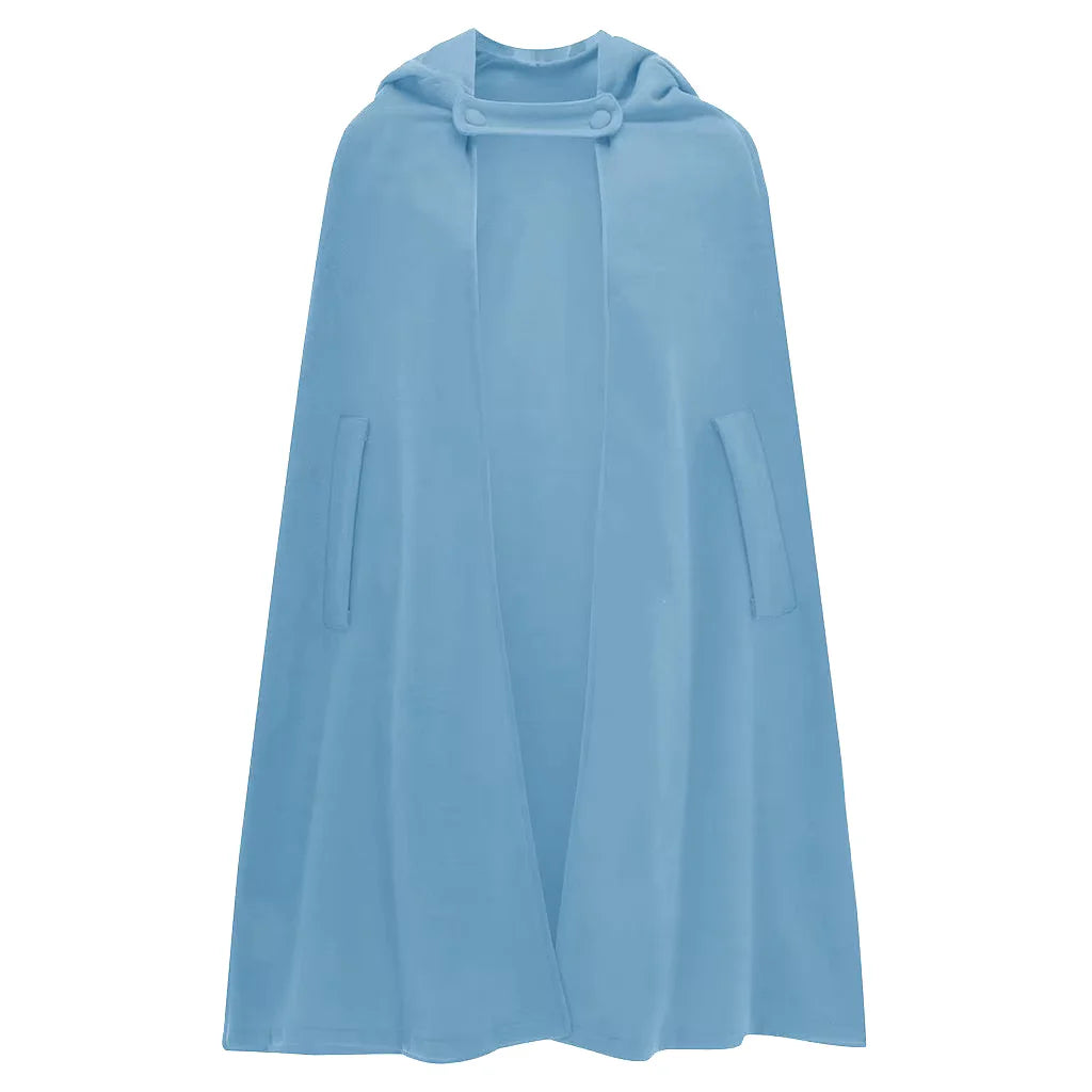 Vintage Medieval Poncho Cloak Hooded Cape Coat