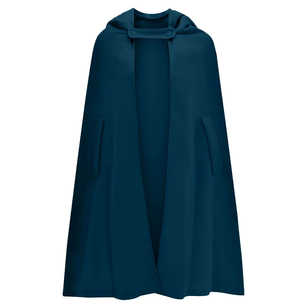 Vintage Medieval Poncho Cloak Hooded Cape Coat