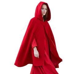 Vintage Medieval Poncho Cloak Hooded Cape Coat