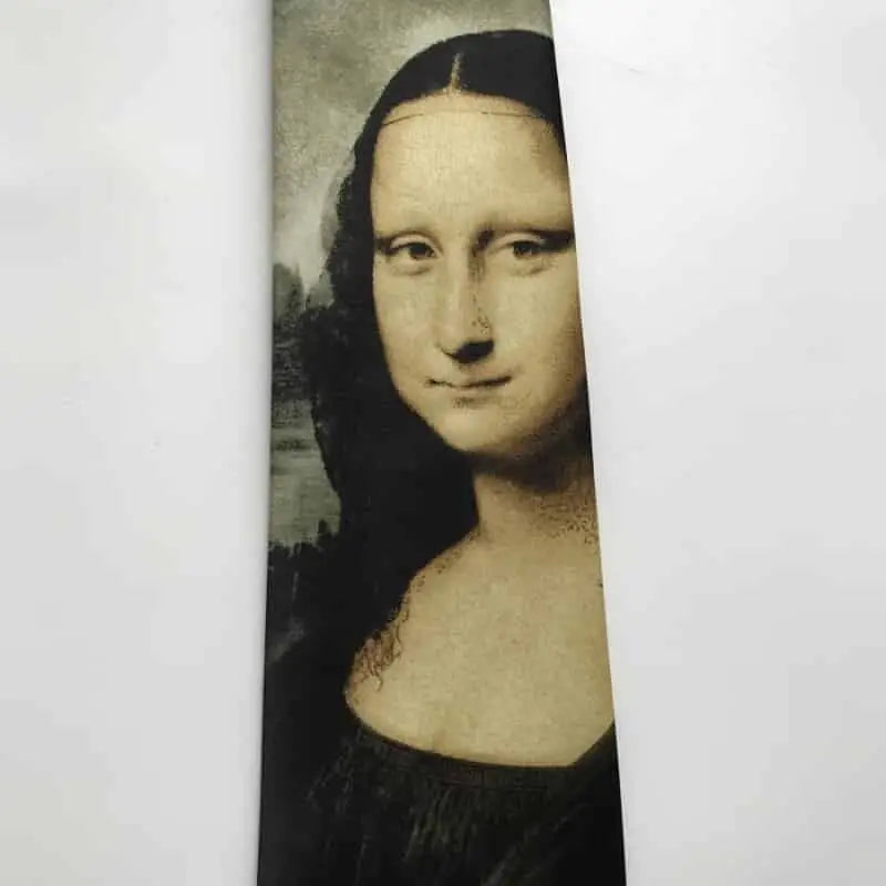 Vintage Mona Lisa Soft Tie