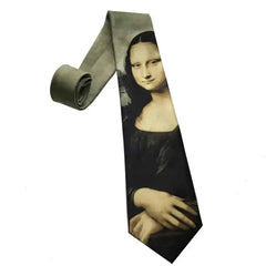 Vintage Mona Lisa Soft Tie