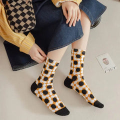 Vintage Print Socks