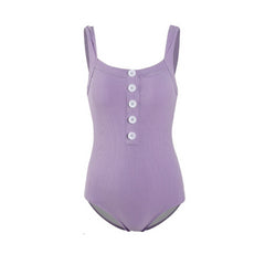 Vintage Purple One-Piece Swimsuits