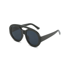 Vintage Round Oversized Sunglasses - Gray / One Size
