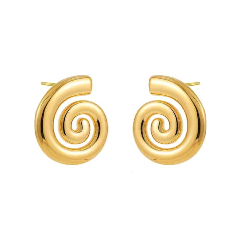 Vintage Stainless Steel Plated Snail Conch Shell Starfish