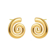 Vintage Stainless Steel Plated Snail Conch Shell Starfish