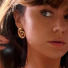 Vintage Stainless Steel Plated Snail Conch Shell Starfish