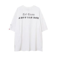 Vintage Streetwear Cat Coven Xie Dou T Shirt