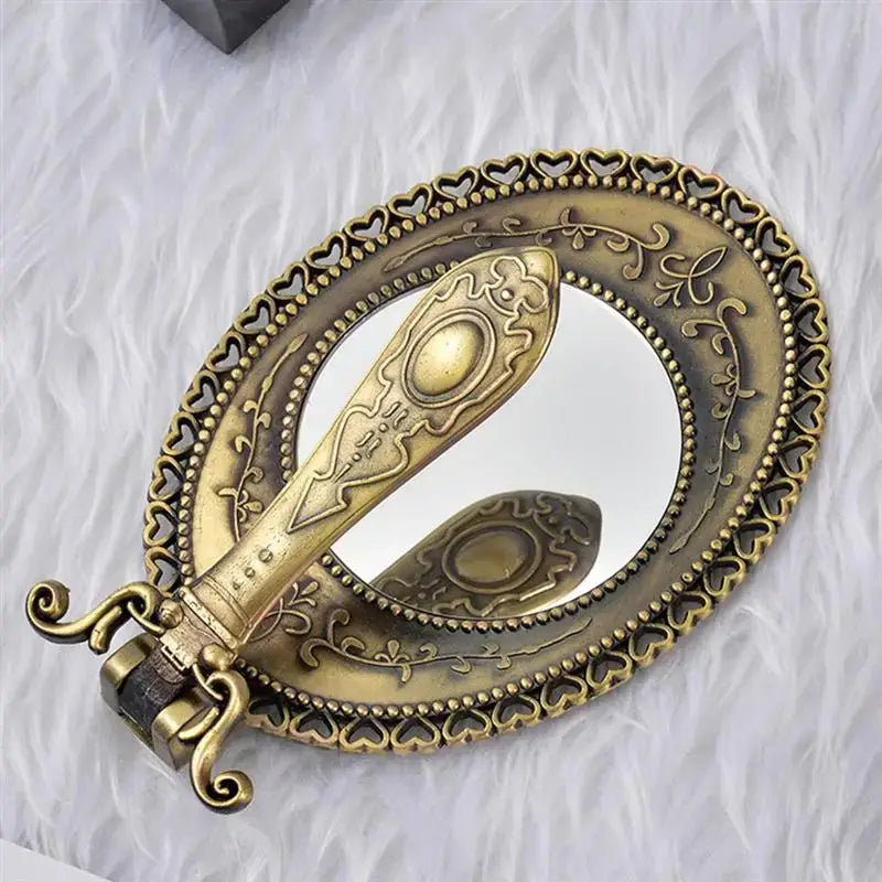 Vintage Style Hand Mirror for Travel and Daily