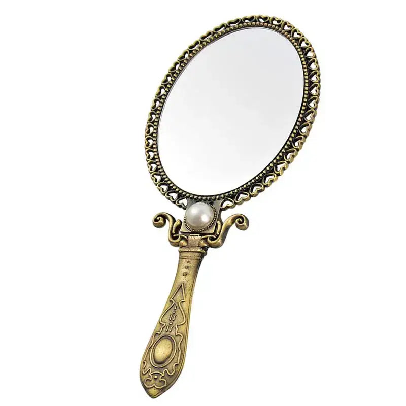 Vintage Style Hand Mirror for Travel and Daily