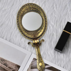 Vintage Style Hand Mirror for Travel and Daily