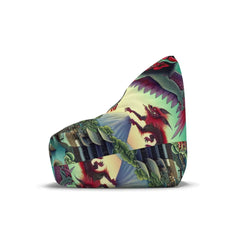Vivid Bean Bag Chair Cover with Japanese Yokai Design