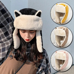 Warm Cat Ears Faux Fur Hat