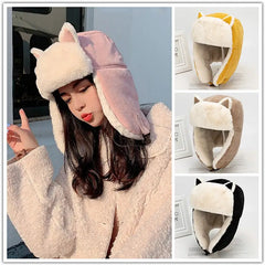 Warm Cat Ears Faux Fur Hat